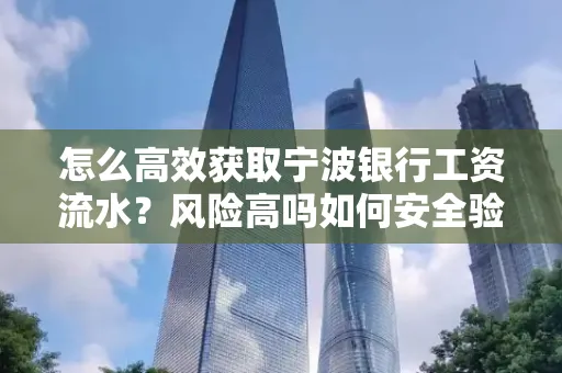 怎么高效获取宁波银行工资流水？风险高吗如何安全验证？