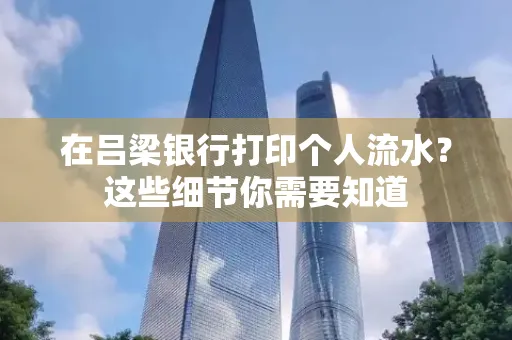在吕梁银行打印个人流水？这些细节你需要知道